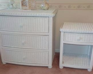 Wicker dresser