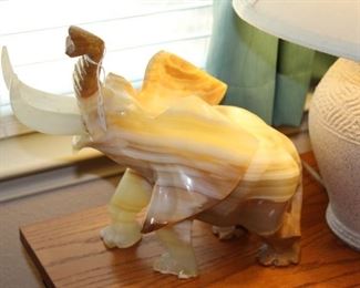 decor marble elephant