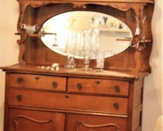 furniture antique mirrored buffet