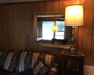 Mirror and second lamp