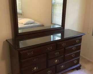 Dresser with mirror