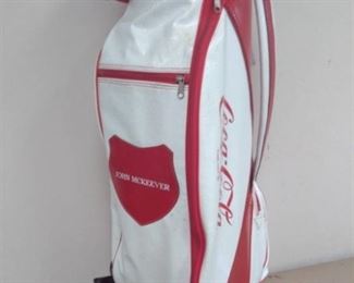 Coca Cola Golf Bag and Collector Golf Balls / Items