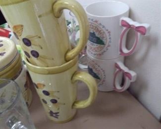Chip/Dip Bowl, Vintage School Bell, Cups and MORE