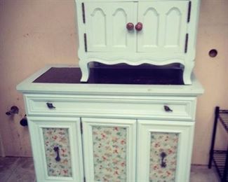 Broyhill Lighted Cabinet and Nightstand