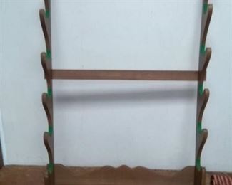 Wood Gun Rack - 5-6 Guns