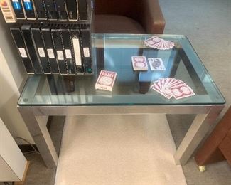 Vintage Chrome Barcelona Table Mies Van de Roche style$120