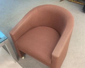 Vintage Kittinger tub chair, $200 Leather with Nailhead trim.