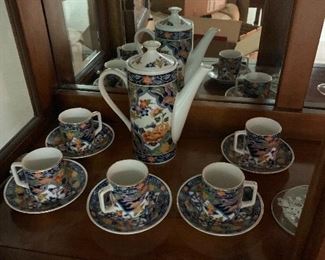 Japanese Amari tea set Porcelain -$25