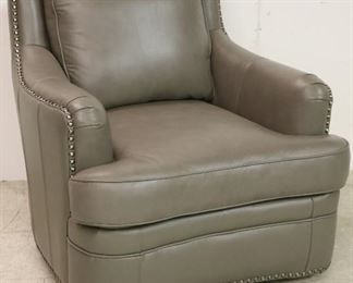 Tulsa grey swivel chair by Leather Italia