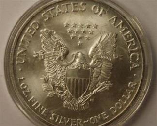 1 oz fine silver one dollar coin