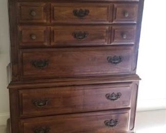 Tall Solid Wood Dresser 56" tall and 42" across $50