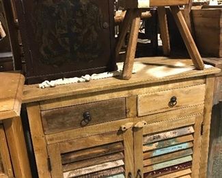 Reclaimed wood cabinet