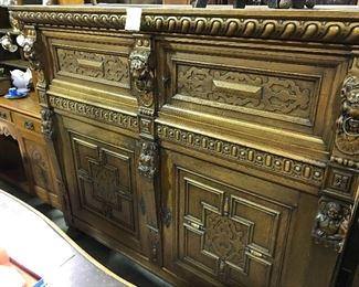 Carved French cabinets