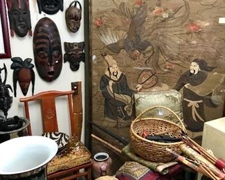 Large Asian needlepoint