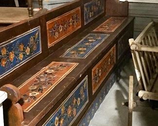 Fabulous painted bench