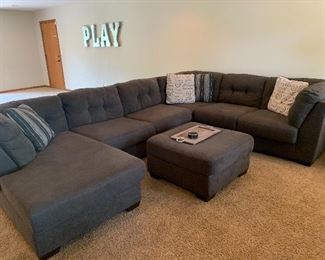 Grey sectional