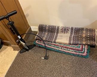 133- Bicycle air pump, medium size floor rugs