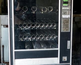 Automatic Products Co Vending Machine With 35 Rotating Spiral Dispensers