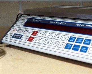 Detecto Digital Scale, 30x.01 lb Capacity, With Cord, Powers On