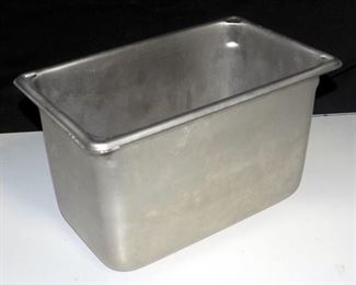 Stainless Steel Warming Trays, Bins, And Colander, Various Sizes