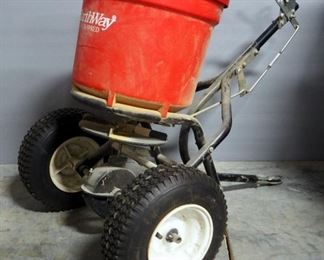 Earthway EV-N-Spread Trail Behind Spreader And Black & Decker, Model TR195 Electric Hedge Trimmer, Powers On