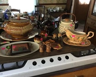 Vintage serving pieces