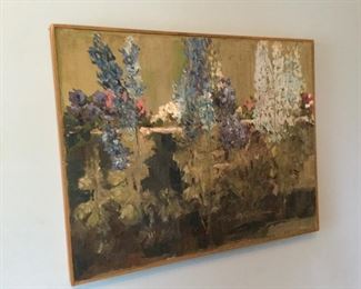 Delphiniums painting 