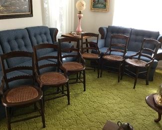 Set of 6 Eastlake chairs