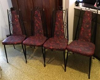 Set of 4 mid-century kitchen chairs