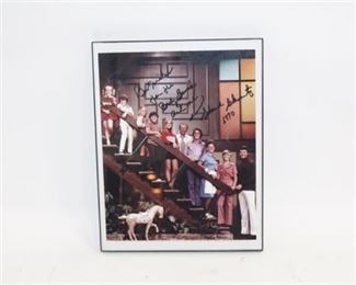 Lot 143 
Framed 1970 Brady Bunch Full Cast Signed Photo