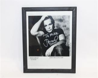 Lot 147 
Framed John Melloncamp Headshot Signed
