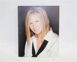 Lot 158 
Barbara Streisand Pre-Printed Autograph