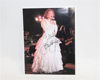 Lot 160 
Loretta Lynn Autograph