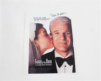 Lot 165 
Steve Martin Autographed "Father of the Bride" Movie Card