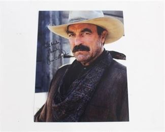 Lot 190 
Tom Selleck Signed Headshot
