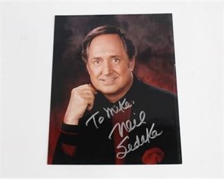 Lot 220 
Neil Sedaka Autograph Photo