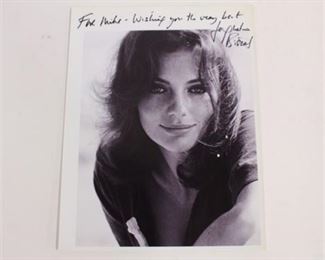 Lot 240 
Jacqueline Bisset Autograph