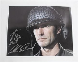 Lot 254 
Clint Eastwood Signed Photo