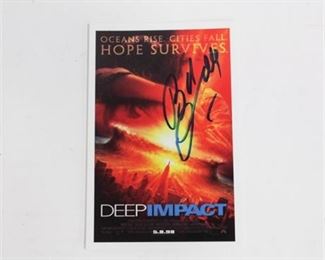 Lot 262 
Robert Duval "Deep Impact" Signed Post Card