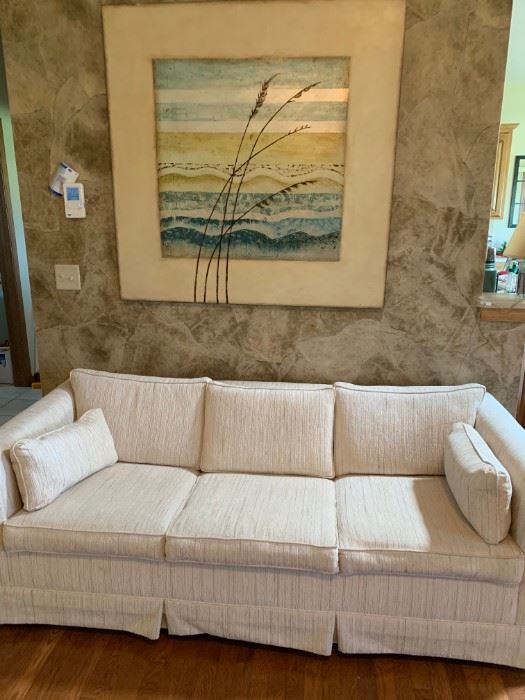 Sofa, large wheat painting