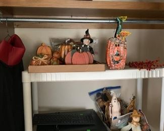 Halloween decor, office supplies