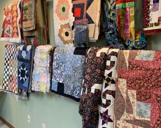unfinished quilt tops