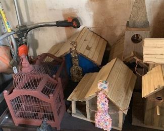hand made bird houses