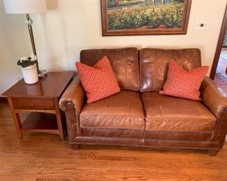 Wrangler by Flexsteel leather love seat.