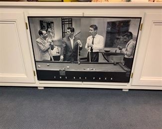 "The Rat Pack" framed poster.