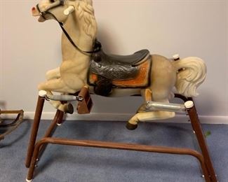 Vintage rocking horse.