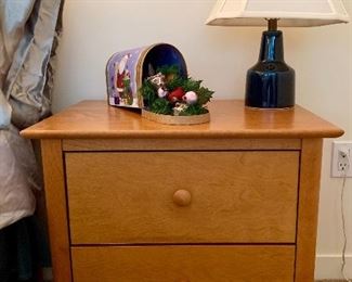 Set of two drawer night stands.
