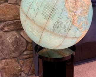 Vintage lighted globe