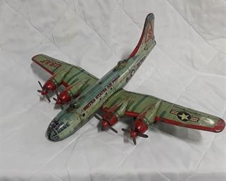 Vintage Tin USAF Plane 
