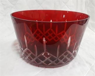 Ruby Red Crystal Bowl 